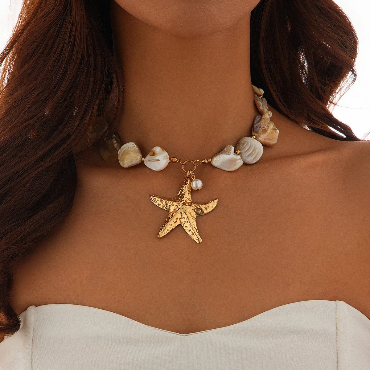 Beach Charm Choker Necklace