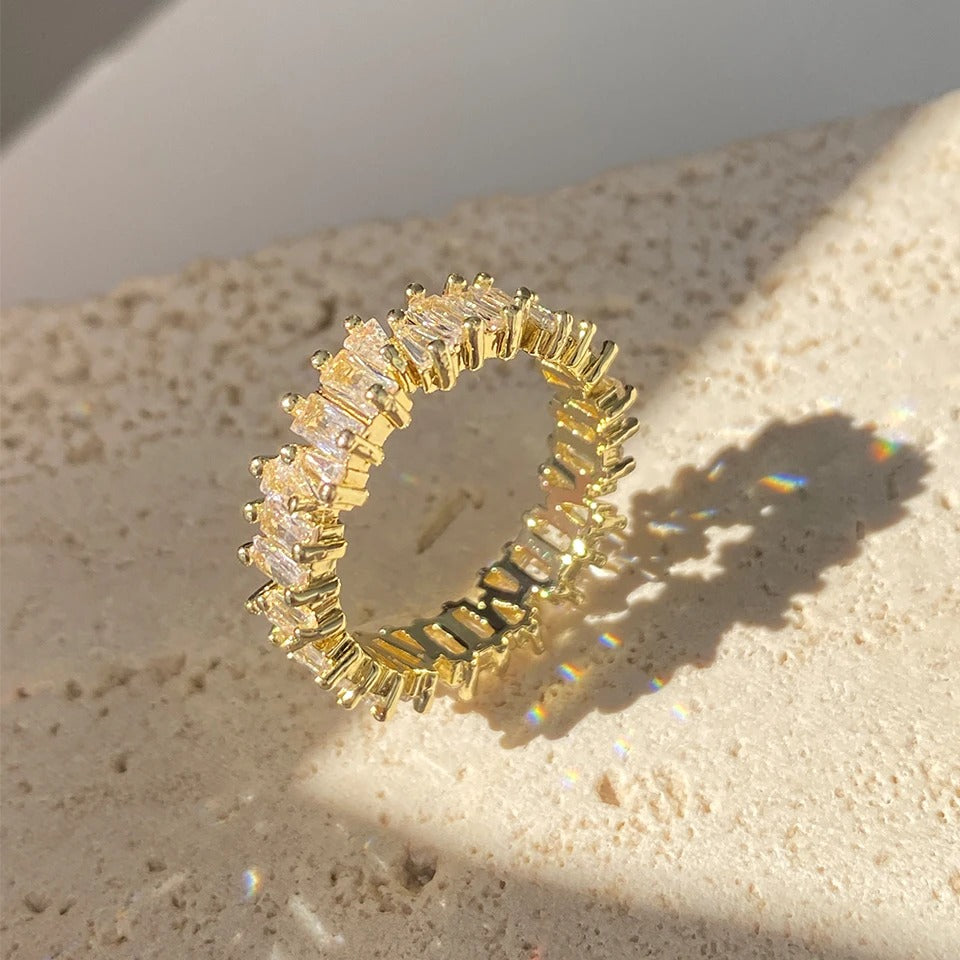 Classic Baguette Cubic Zirconia Ring