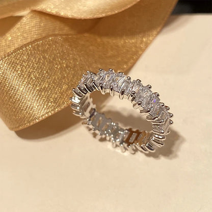 Classic Baguette Cubic Zirconia Ring