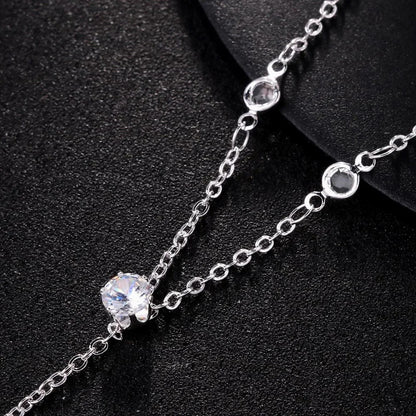 Rhinestone Cross Body Necklace