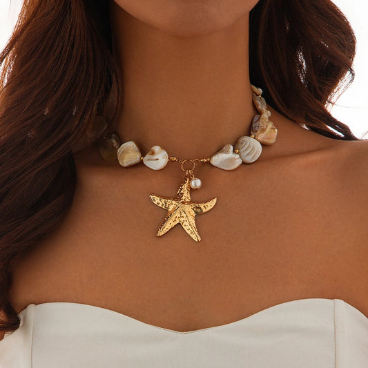 Beach Charm Choker Necklace